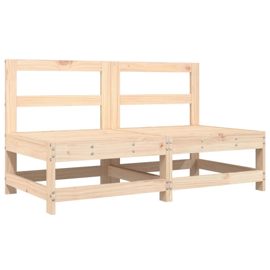 Salon de jardin 6 pcs Bois de pin massif - 3