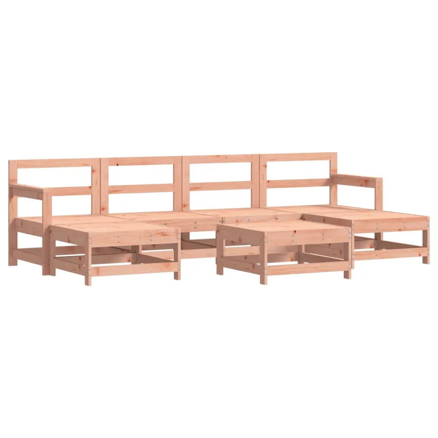 Salon de jardin 7 pcs bois massif douglas - 2