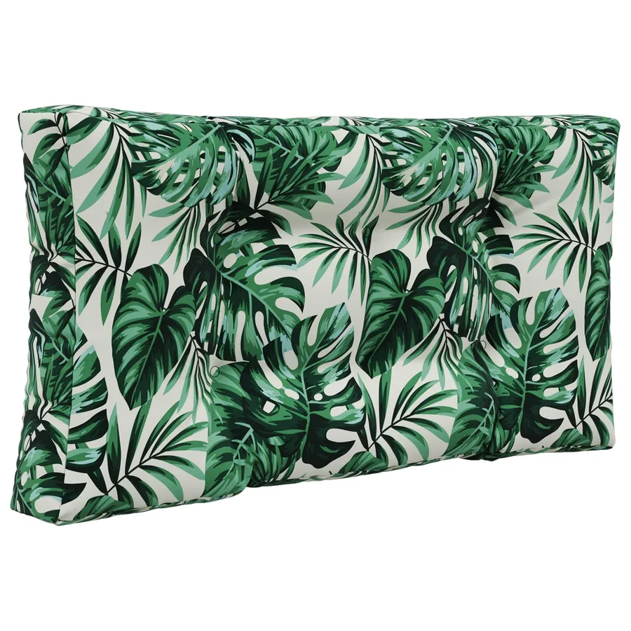 Coussin de canapé d'extérieur 3 pcs Motif feuille Polyester - 5