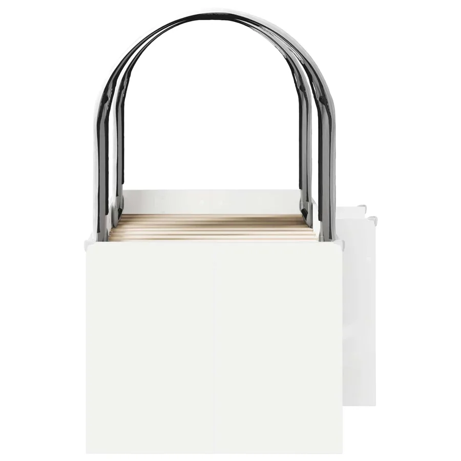 Lit avec Tunnel 3 pc Blanc Bois d'ingénierie - 7