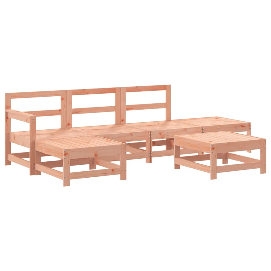 Salon de jardin 6 pcs bois massif douglas - 2