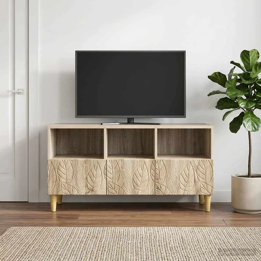 Meuble TV 102 x 34,5 x 50 cm Chêne Sonoma Bois d'ingénierie