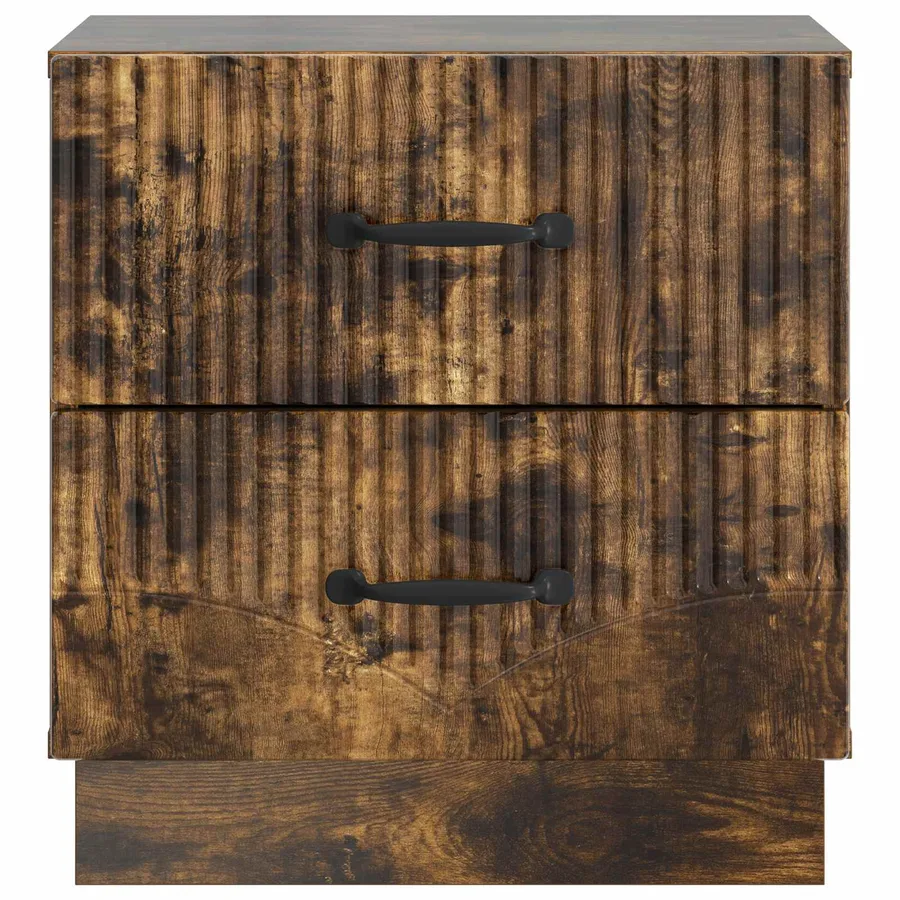 Cabinet de chevet avec tiroir Chêne fumé 43 x 34,5 x 44,5 cm - 5