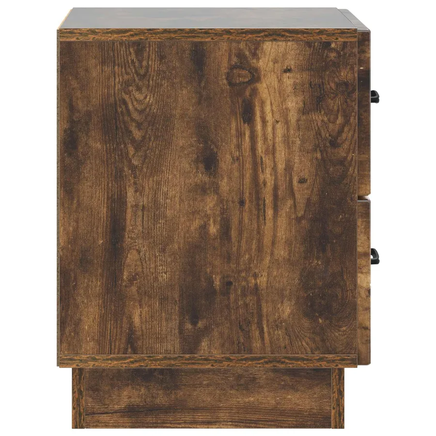 Cabinet de chevet avec tiroir Chêne fumé 43 x 34,5 x 44,5 cm - 6
