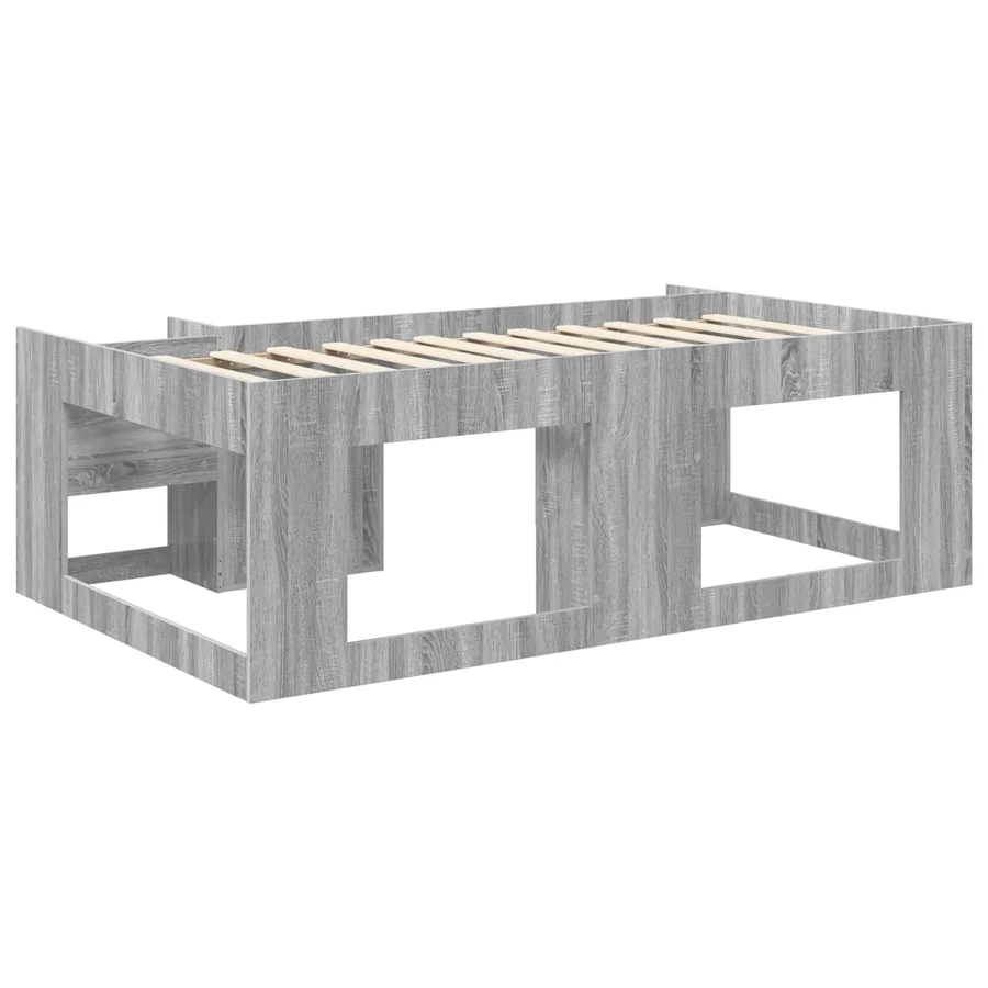 Cadre de lit pour enfants avec rangement Sonoma gris - 5