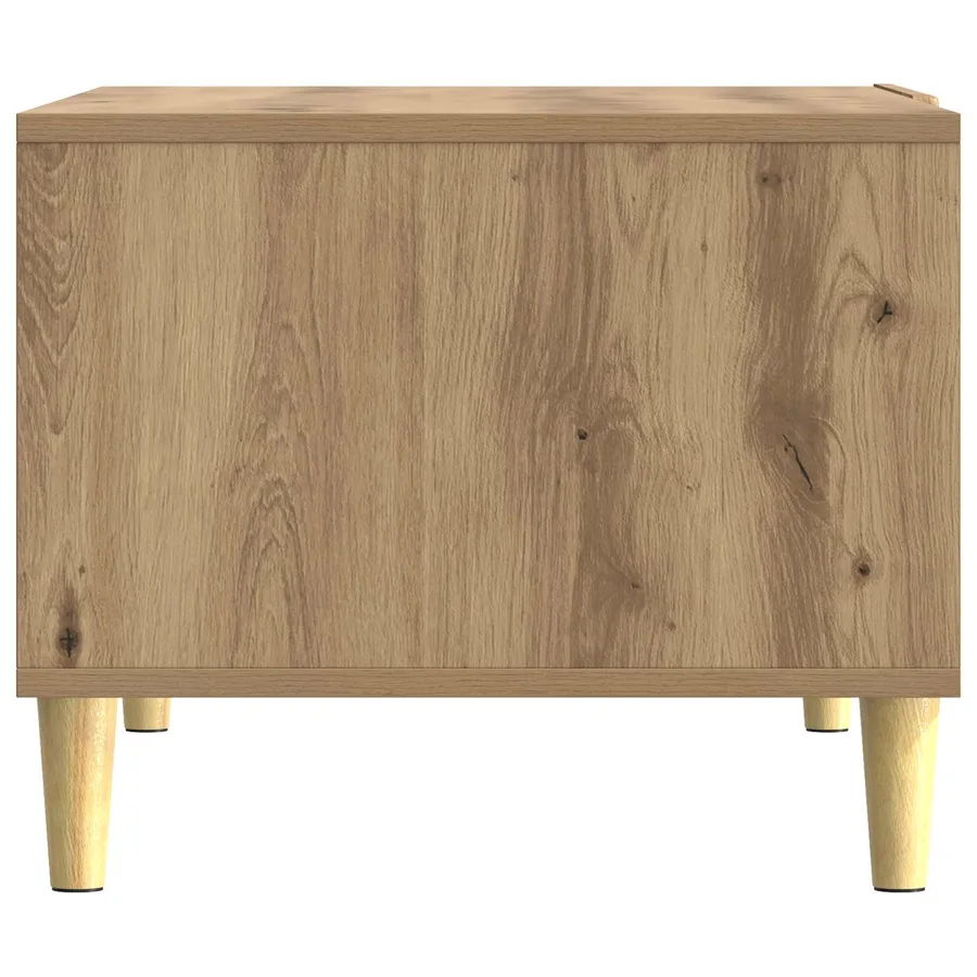 Table basse Chêne artisanal 90 x 50 x 40 cm Bois d'ingénierie - 5