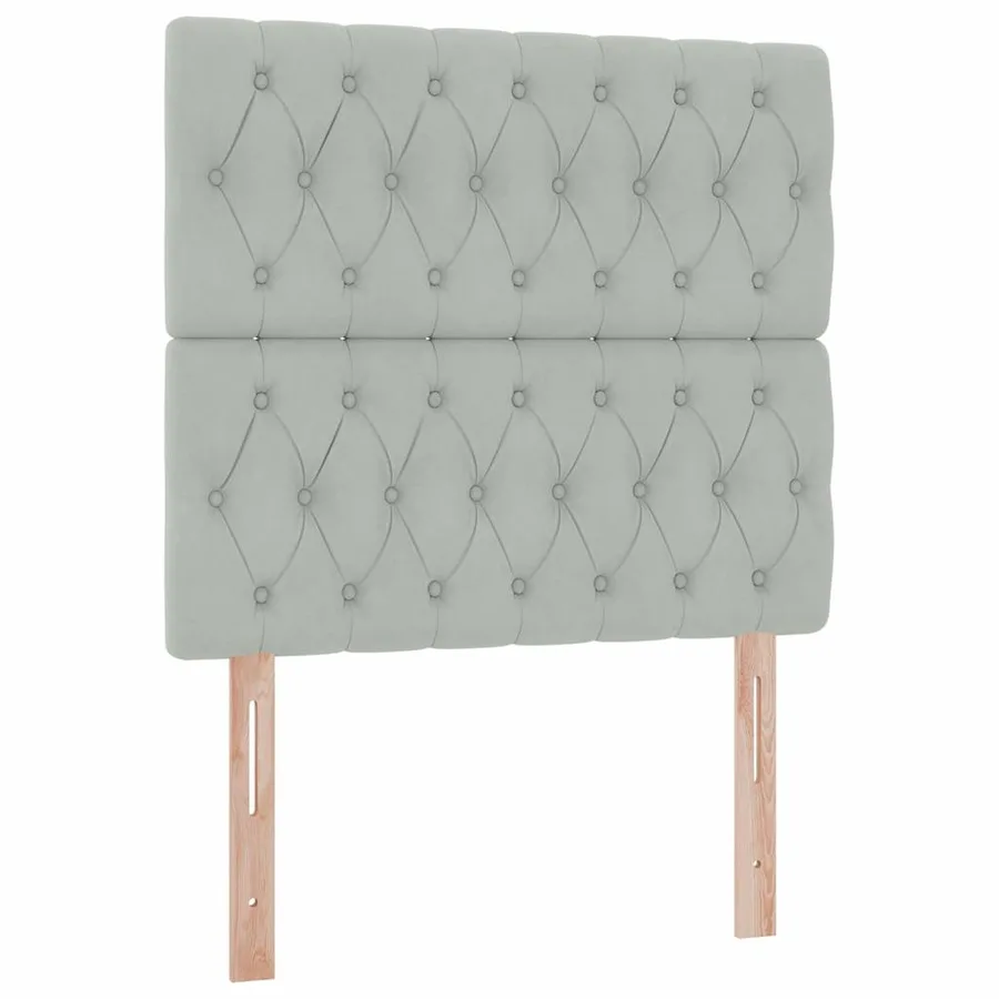 Lit de rangement LED avec matelas Gris clair 100 x 200 cm - 10