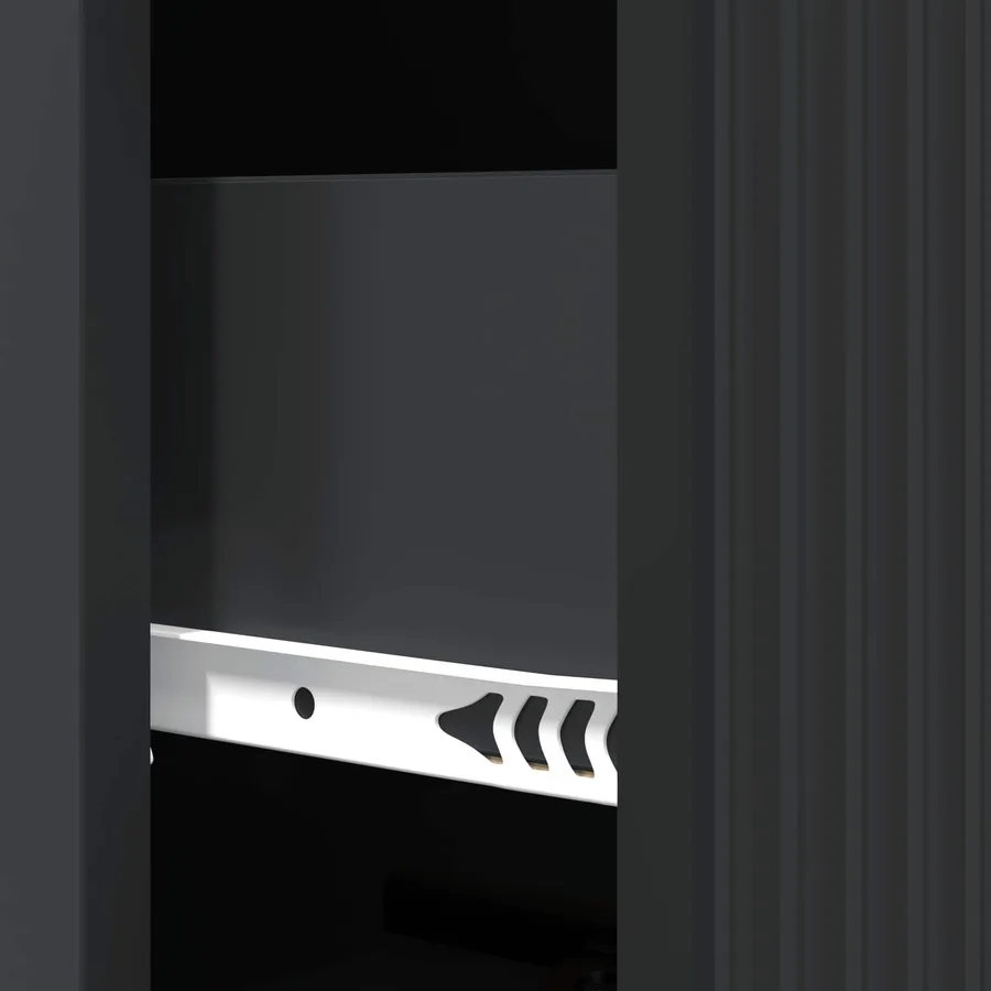 Armoire à tiroirs Noir 33 x 34,5 x 90 cm Bois d'ingénierie - 10