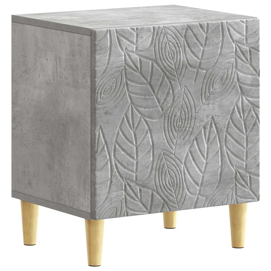 Table de chevet 2 pcs Gris béton 43 x 34,5 x 50 cm - 4