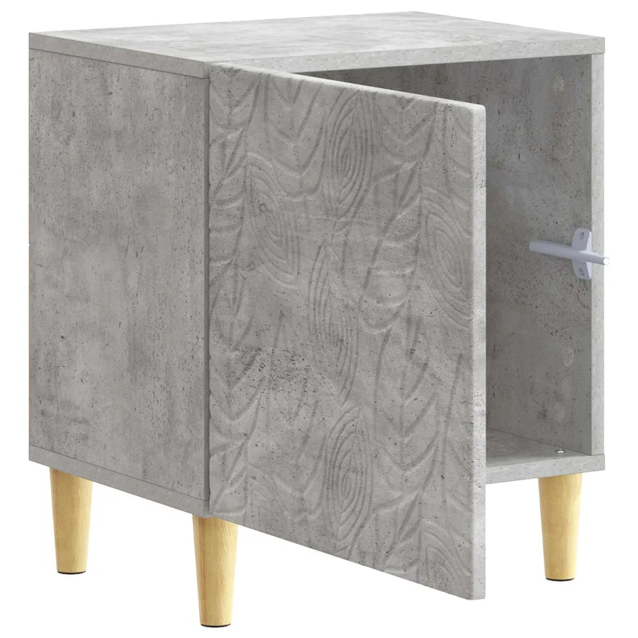 Table de chevet 2 pcs Gris béton 43 x 34,5 x 50 cm - 5