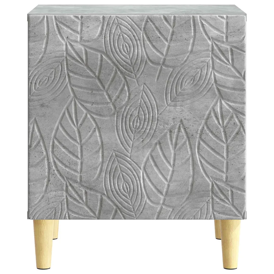 Table de chevet 2 pcs Gris béton 43 x 34,5 x 50 cm - 6