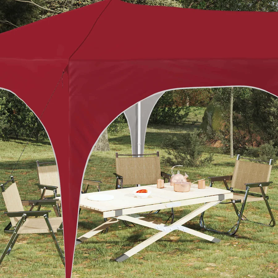 Tente de fête pop-up 575 x 288 x 245 cm Bordeaux Tissu Oxford - 3
