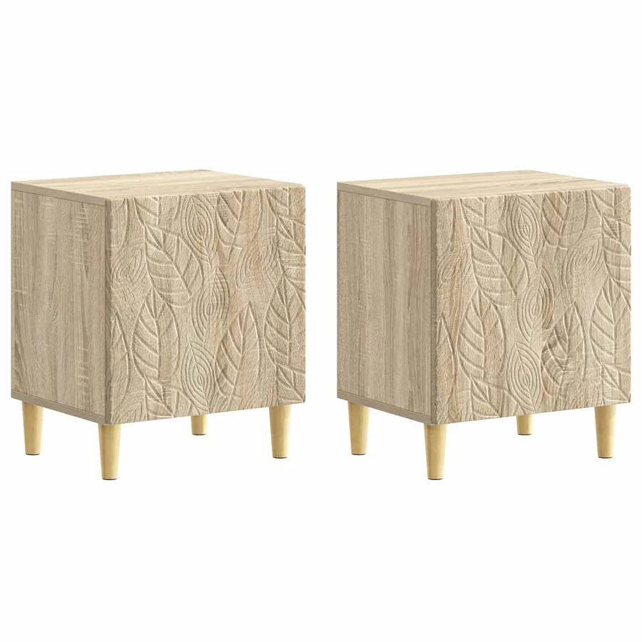 Table de chevet 2 pcs Chêne Sonoma 43 x 34,5 x 50 cm - 2