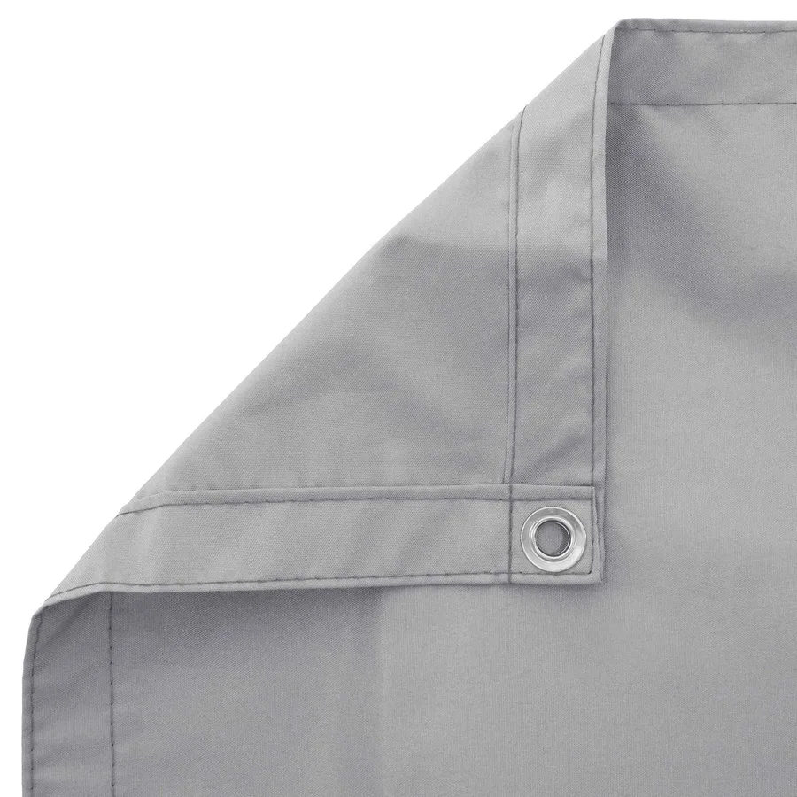 Écran de balcon Gris clair 75 x 200 cm Oxford alu enduit de PU - 4