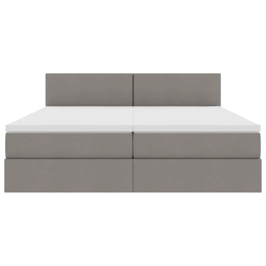 Lit de Rangement Taupe 200 x 200 cm Cuir synthétique - 8