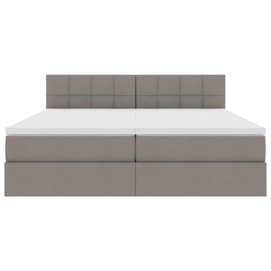 Lit de Rangement Taupe 200 x 200 cm Cuir synthétique - 10