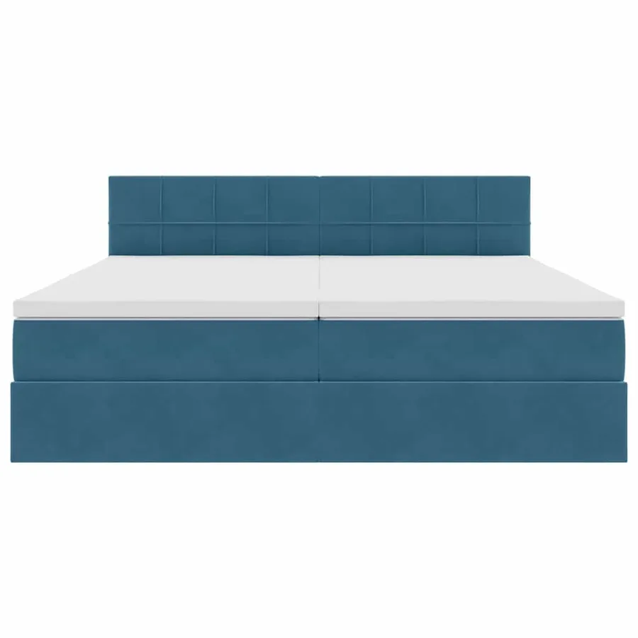 Lit de Rangement avec matelas Bleu foncé 100 x 200 cm - 10