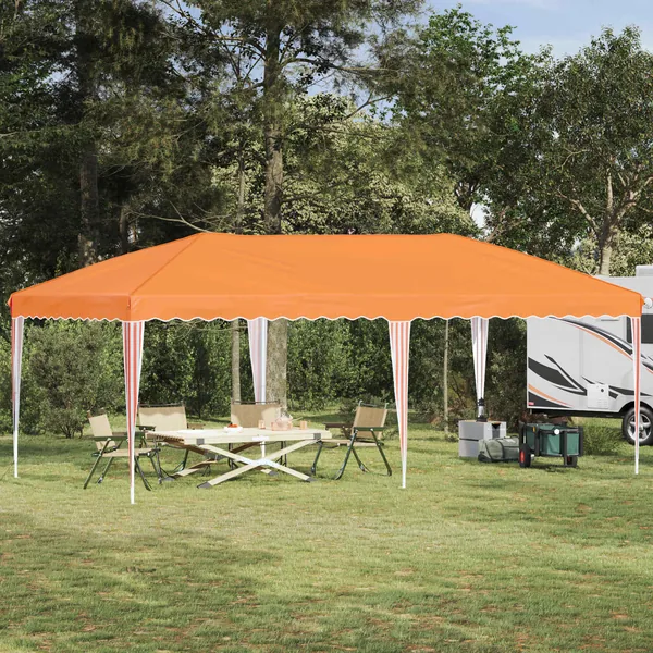 Tente de fête pop-up 575 x 290 x 245 cm Orange