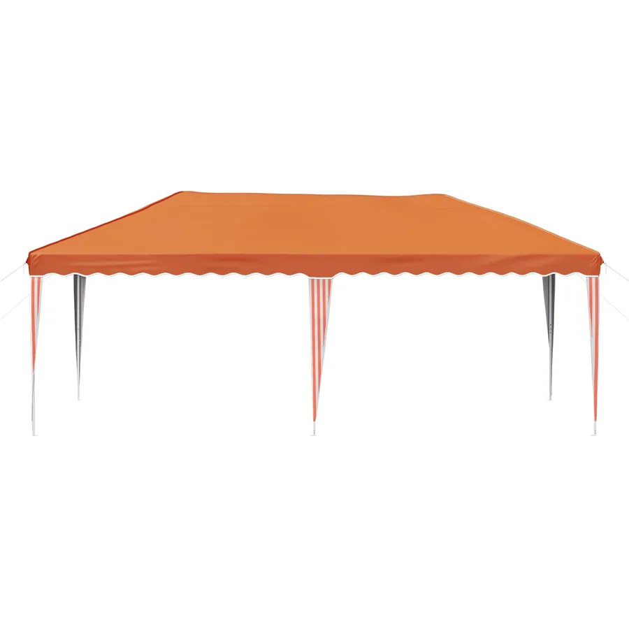 Tente de fête pop-up 575 x 290 x 245 cm Orange - 5