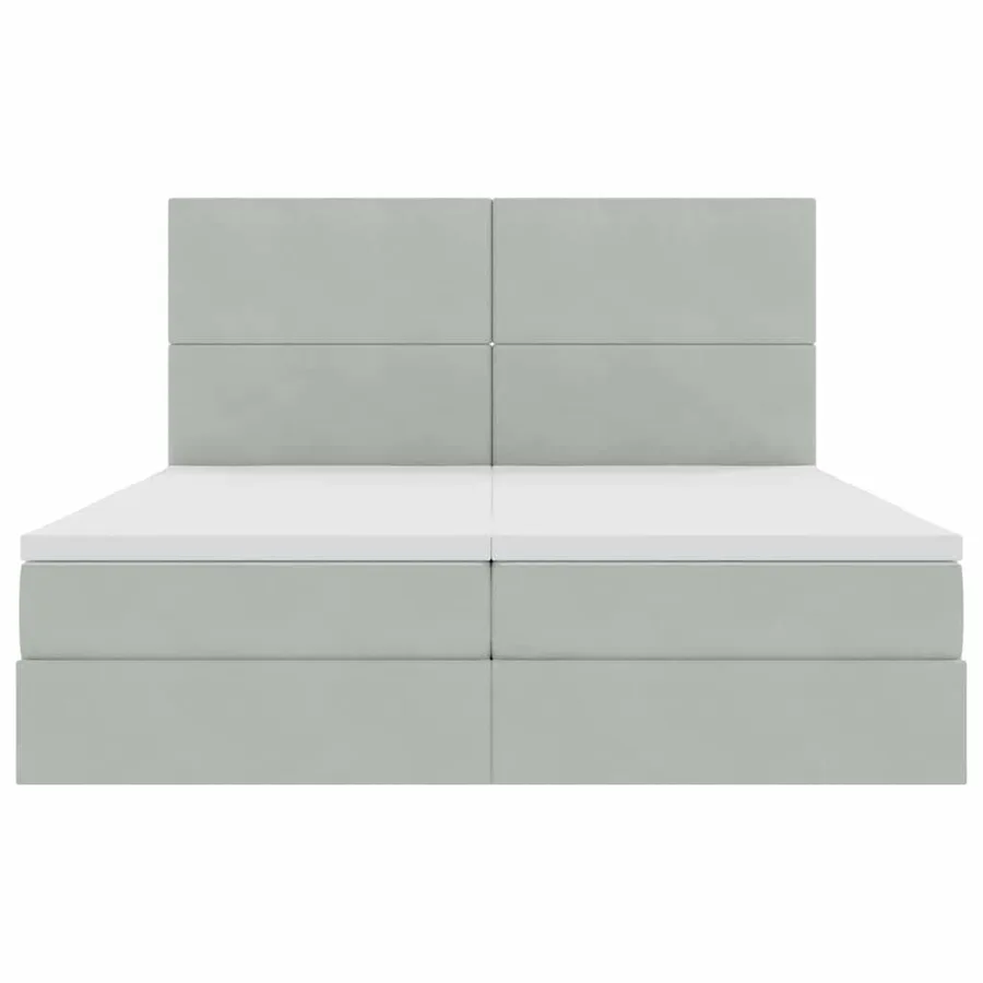 Lit de rangement LED avec matelas Gris clair 180 x 200 cm - 11