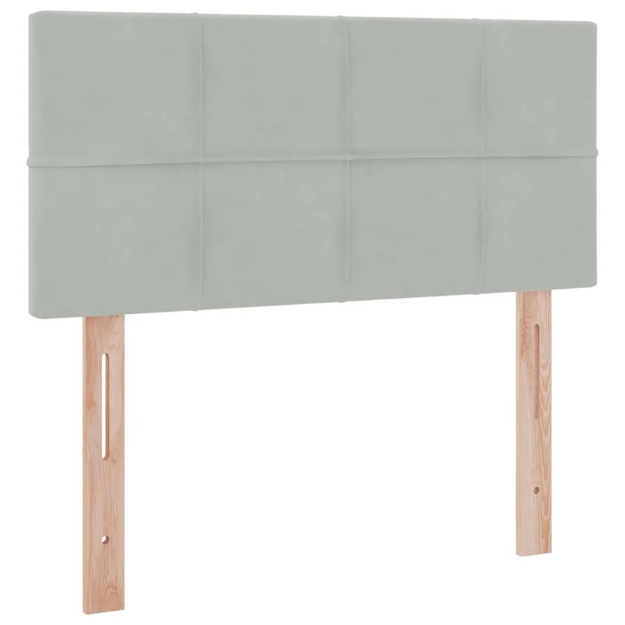Lit de rangement LED avec matelas Gris clair 90 x 200 cm - 8