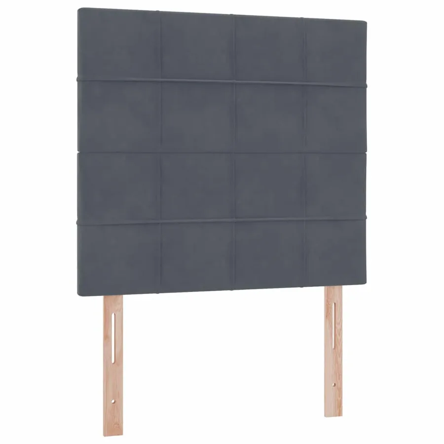 Lit de rangement LED avec matelas Gris foncé 90 x 200 cm - 8
