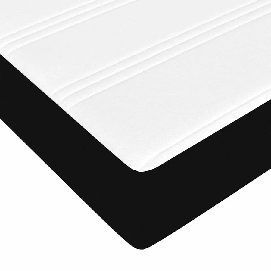 Lit avec rangement et matelas Noir 100 x 200 cm Polyester - 13