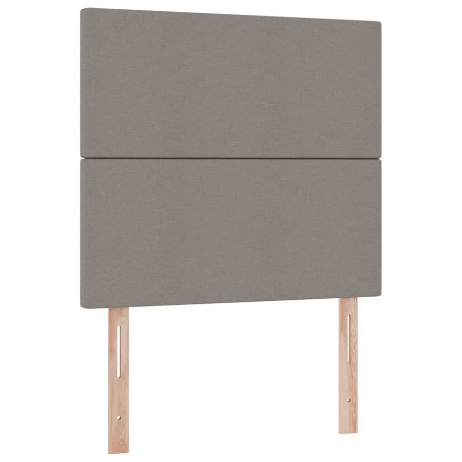 Lit de rangement LED avec matelas Taupe 90 x 200 cm Tissu - 10