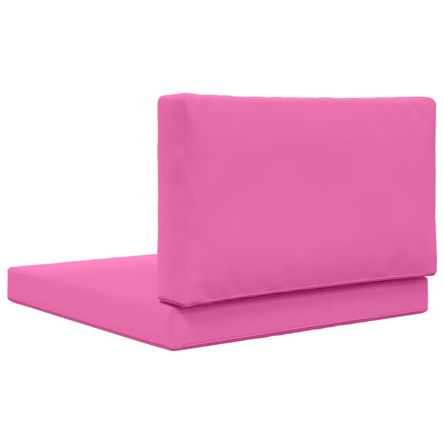Coussin de canapé d'extérieur 2 pcs Rose Polyester - 7