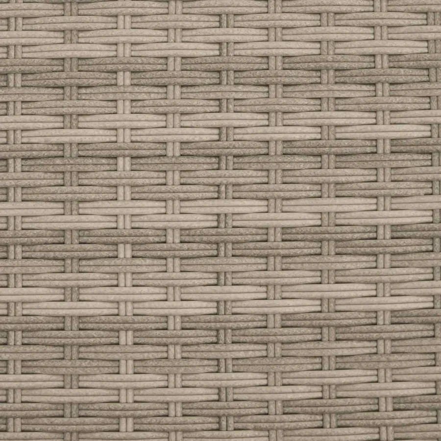 Canapé de jardin 8 pcs Beige et Gris clair polyrotin - 58