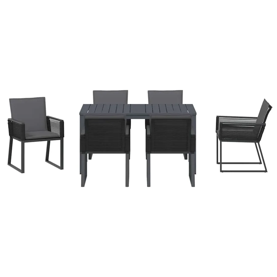 Ensemble de salle à manger pour jardin 7 pcs Anthracite - 7