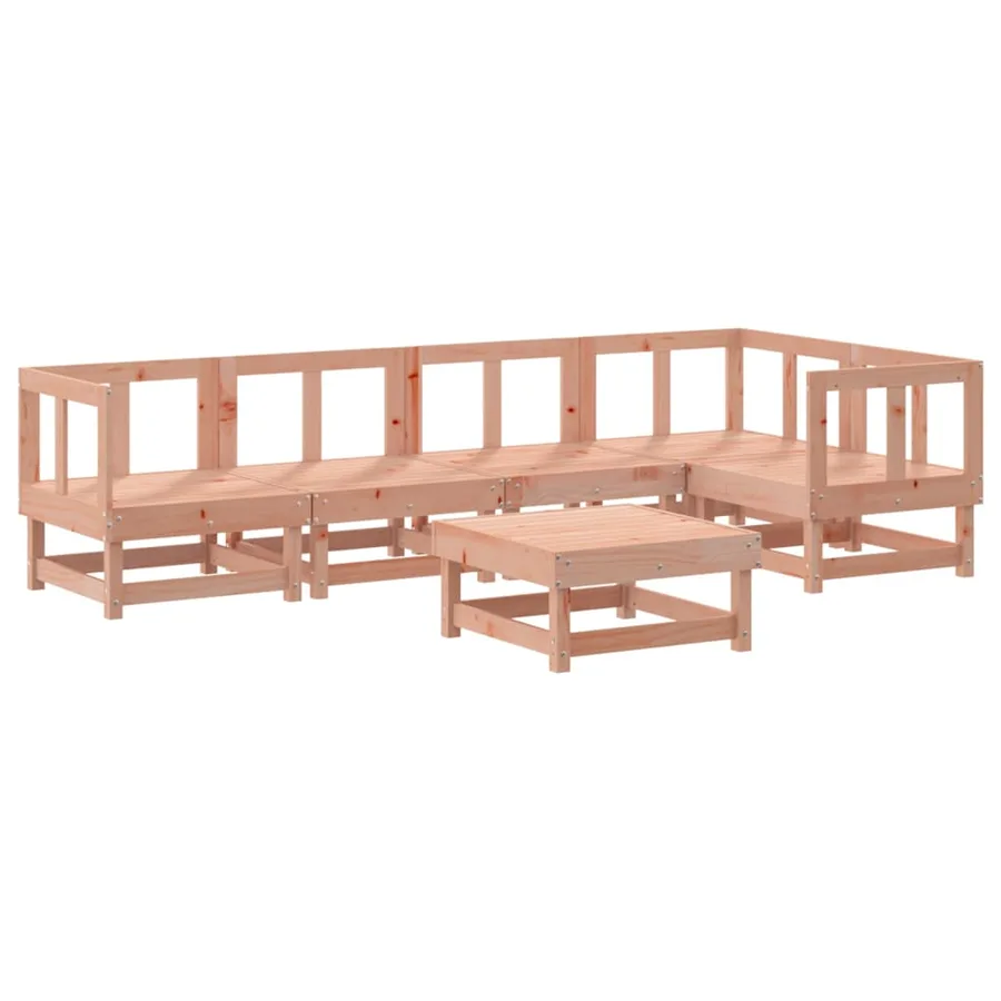 Salon de jardin 6 pcs bois massif douglas - 2