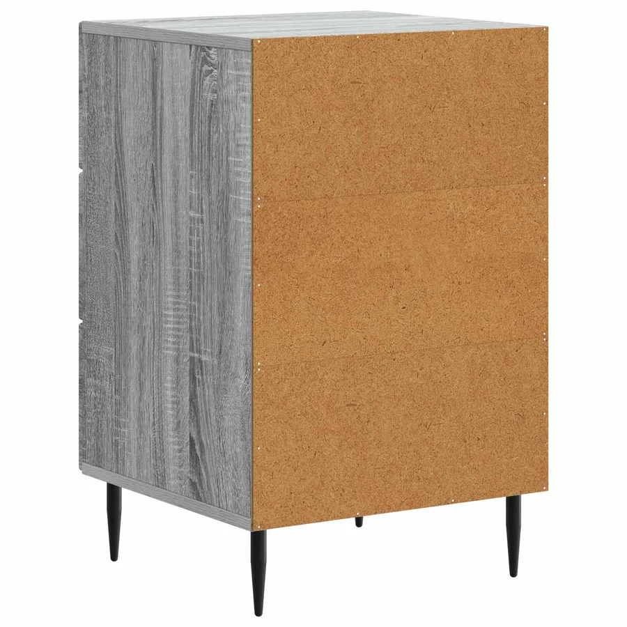 Cabinet de chevet avec tiroir Sonoma gris 43 x 41 x 66,5 cm - 7