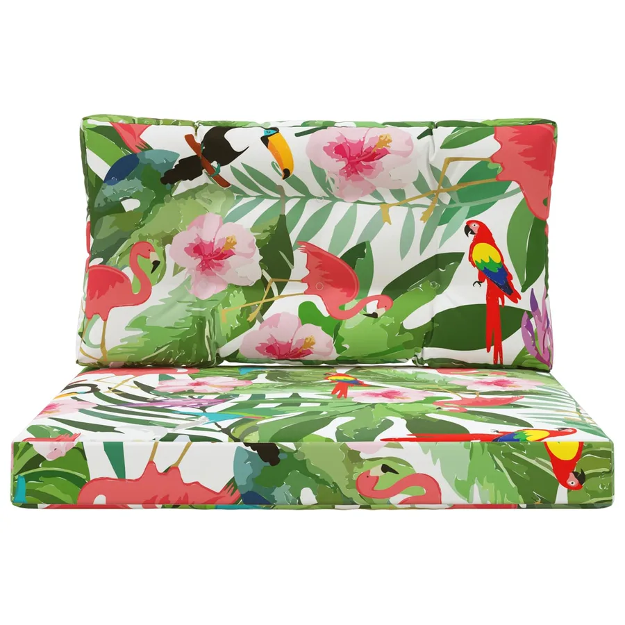 Coussin de canapé d'extérieur 2 pcs coloré Polyester - 6