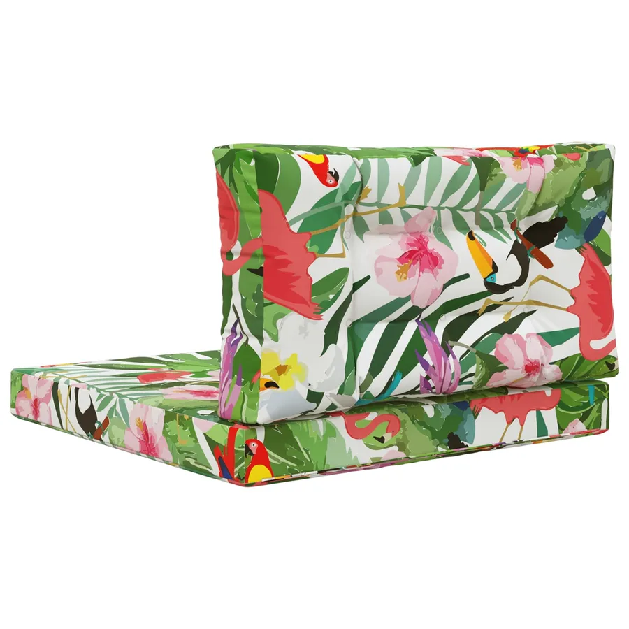 Coussin de canapé d'extérieur 2 pcs coloré Polyester - 7