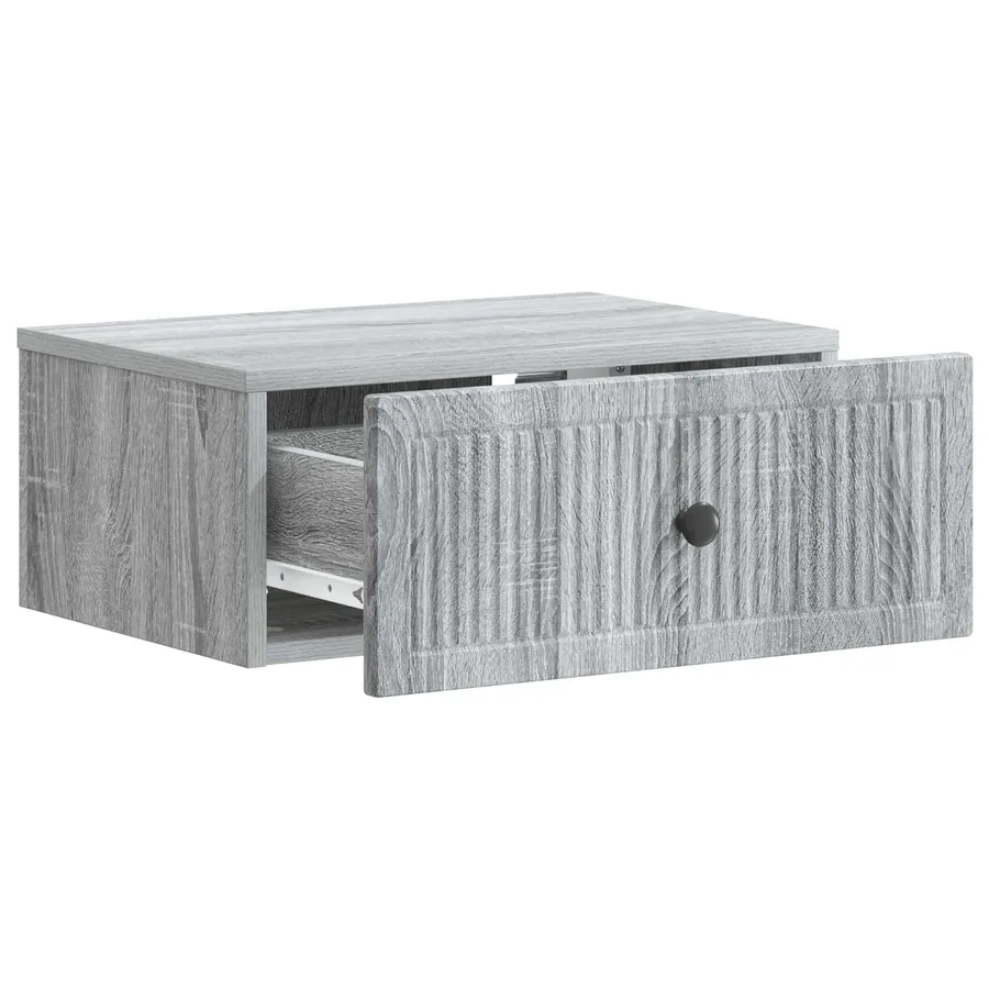 Cabinet de chevet avec tiroir Sonoma gris 49 x 34,5 x 20 cm - 4