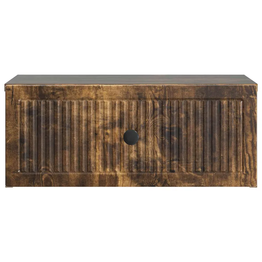 Cabinet de chevet avec tiroir Chêne fumé 49 x 34,5 x 20 cm - 5
