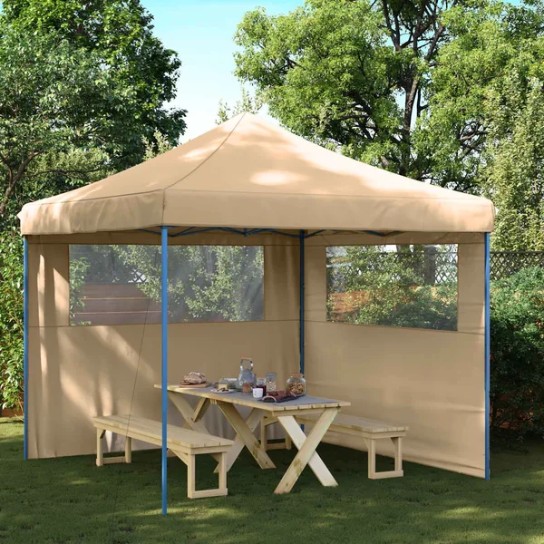Tente de fête Beige 292 x 292 x 315 cm Tissu Oxford