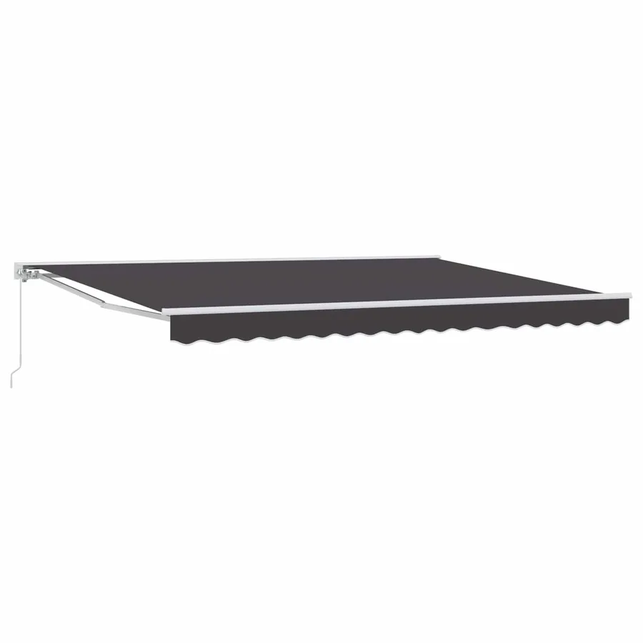 Auvent rétractable manuel Anthracite 4,5 × 3,5 m - 2