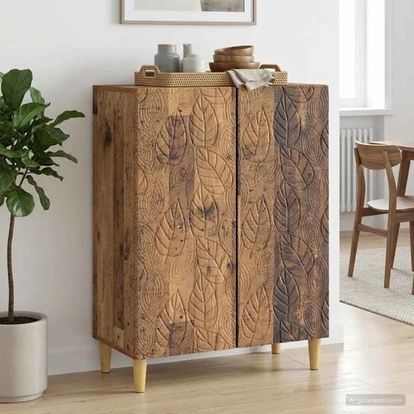 Buffet Bois ancien 66 x 34,5 x 90 cm Bois d'ingénierie