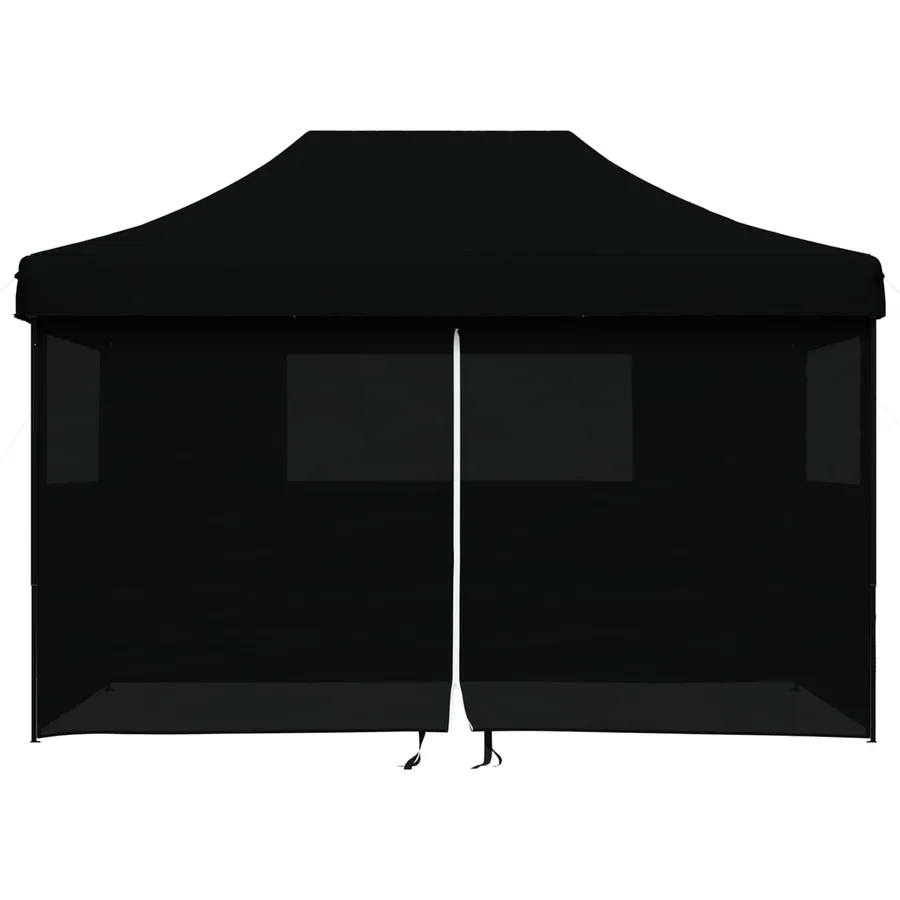 Tente de fête Noir 279 x 410 x 315 cm Tissu Oxford - 4