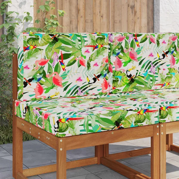 Coussin de canapé d'extérieur 2 pcs coloré Polyester