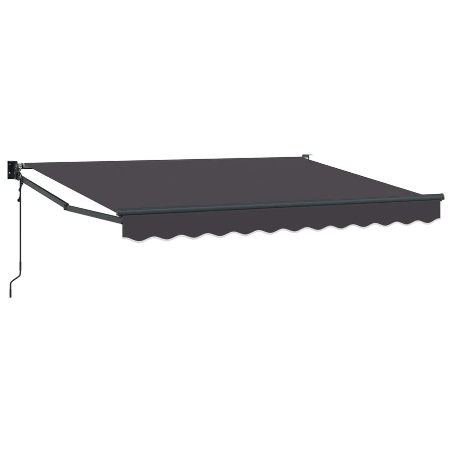 Auvent rétractable Anthracite 3 x 2 m Polyester et métal - 2