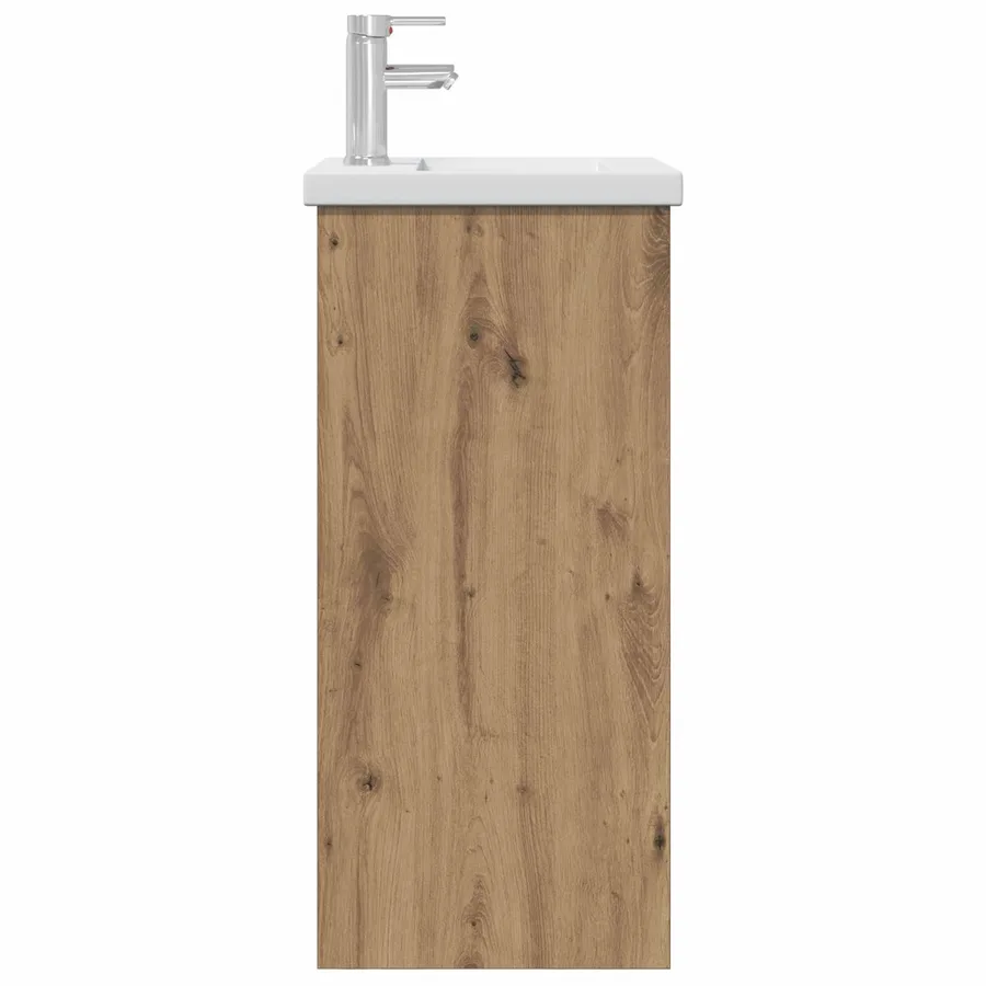 Meuble de salle de bain avec évier Chêne artisanal - 5