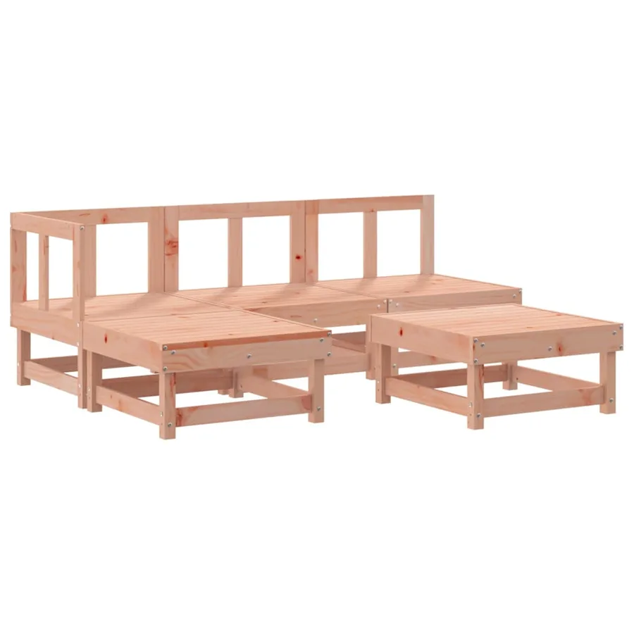 Salon de jardin 5 pcs bois massif douglas - 2