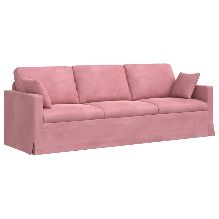 Ensemble de Canapés 2 pcs Rose 228 x 78 x 80 cm Velours - 5