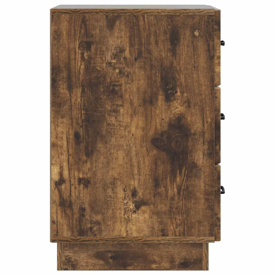 Cabinet de chevet avec tiroir Chêne fumé 43 x 41 x 63,5 cm - 6