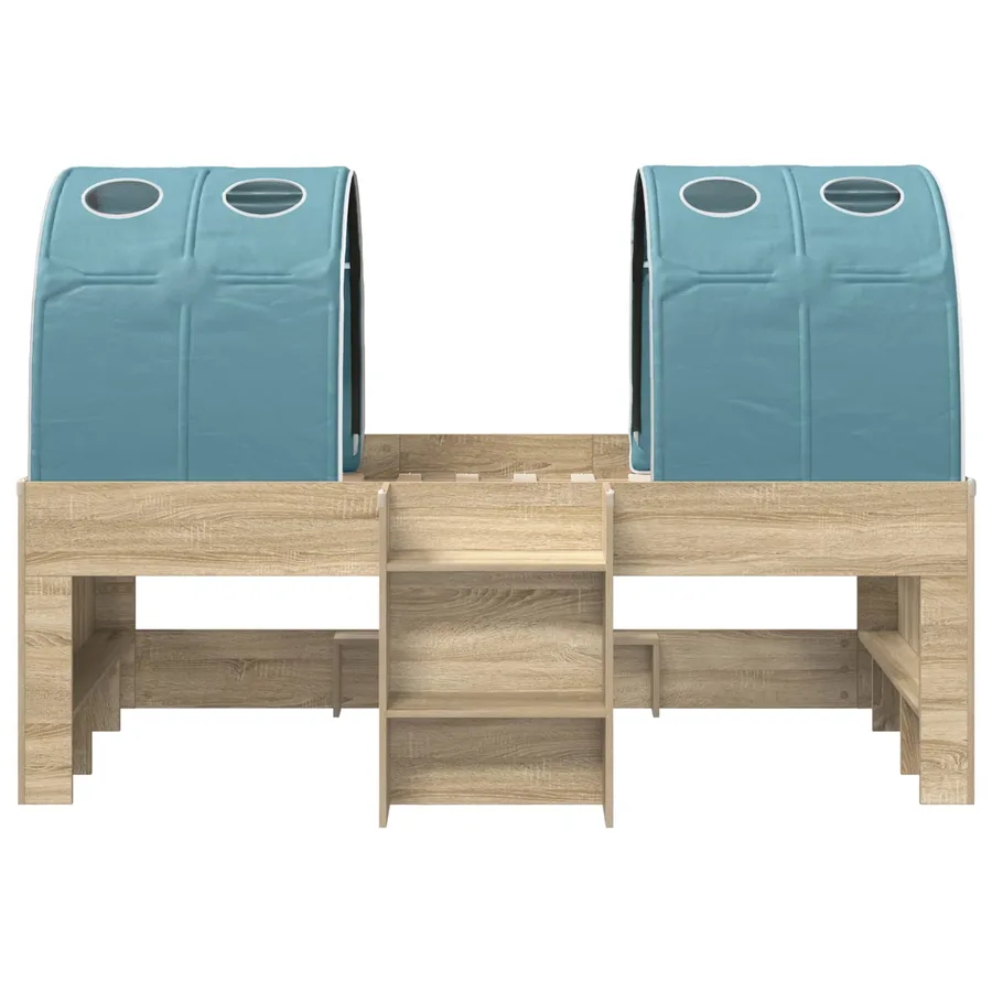 Lit Haut pour Enfants avec Tunnel 3 pc Bois d'ingénierie - 7
