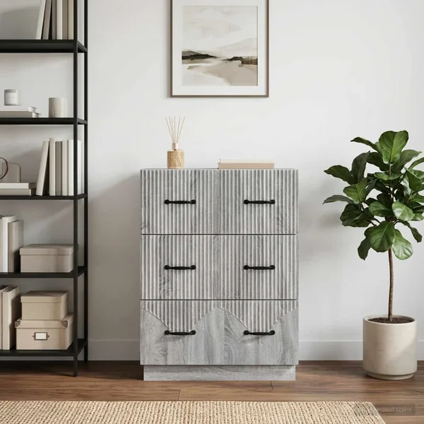 Armoire à tiroirs Sonoma gris 66 x 34,5 x 87 cm