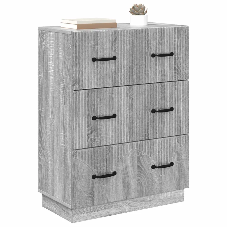 Armoire à tiroirs Sonoma gris 66 x 34,5 x 87 cm - 3